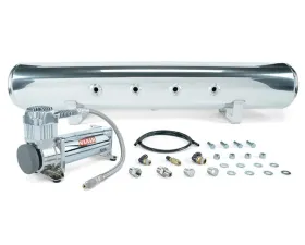 Air Lift Performance 5 Gal. Polished Tank w/ Viair 444c Chrome Compressor 1/4