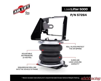 Air Lift 5000 Air Spring Kit Toyota Sequoia 2023-2025 - 57264