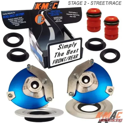 K-Mac Top Strut Mounts Camber & Caster Adjustable Stage 2-Street/Race Mini MK III F55/F56 2014-2020 - 195416-2N