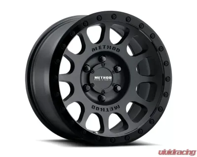 Method Race Wheels MR305 NV 17x8.5 5x127 Matte Black Gloss Black Lip for Jeep, Dodge, Chevrolet - MR305785501000