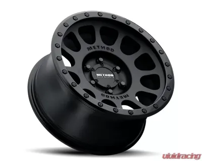 Method Race Wheels MR305 NV 17x8.5 5x127 Matte Black Gloss Black Lip for Jeep, Dodge, Chevrolet - MR305785501000