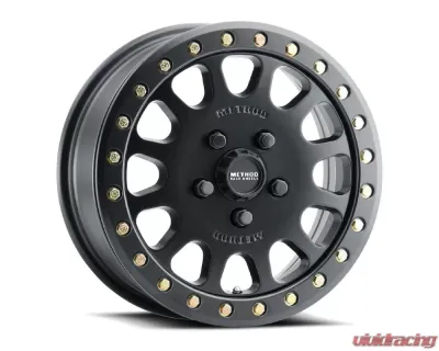 Method Race Wheels MR401 UTV Beadlock Wheel 15x6 5x4.5 49mm Matte Black - MR40156012551B