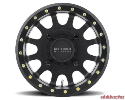 Method Race Wheels MR401 UTV Beadlock Wheel 15x6 5x4.5 49mm Matte Black - MR40156012551B