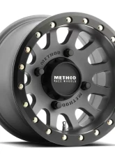 Method Race Wheels MR401 UTV Beadlock 15x7 4x136 38mm Titanium - Matte Black Ring                                     - MR40157047852B - Image 2