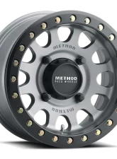 Method Race Wheels MR401 UTV Beadlock 15x7 5x4.5 38mm Titanium - Matte Black Ring                                     - MR40157012852B - Image 6