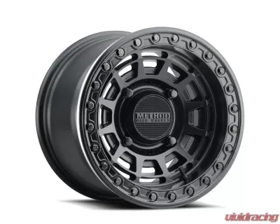 Method Race Wheels MR415 Beadlock 15x7 4x136 38mm Matte Black - Gloss Black Ring - MR415570471052B