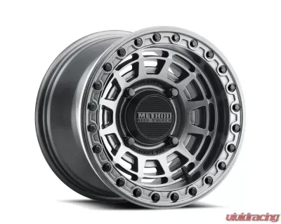 Method Race Wheels MR415 Beadlock 15x7 4x156 38mm Graphite - Gloss Graphite Ring - MR415570461252B
