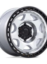 Black Rhino Wheels BR018 Voyager Wheel 17x8.5 5x127 | 5x5 -10 Silver Machined Face w/Matte Black Lip                                     - BR018SD17855010N - Image 3