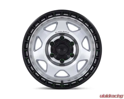 Black Rhino Wheels BR018 Voyager Wheel 17x8.5 5x127 | 5x5 -10 Silver Machined Face w/Matte Black Lip - BR018SD17855010N