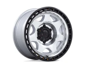 Black Rhino Wheels BR018 Voyager Wheel 17x8.5 6x139.7 0 Silver Machined Face w/Matte Black Lip