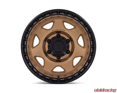 Black Rhino Wheels BR018 Voyager Wheel 17x8.5 5x127 | 5x5 -10 Matte Bronze w/Matte Black Lip - BR018ZB17855010N