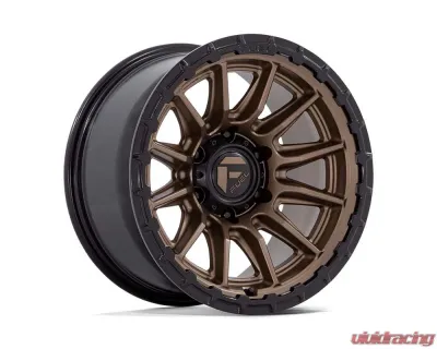 Fuel FC866 Piston Wheel 17x9 6x139.7 1mm Matte Bronze w/ Gloss Black Lip - FC866ZB17906801