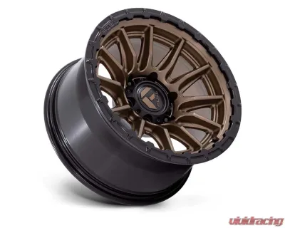 Fuel FC866 Piston Wheel 22x10 6x135 -18mm Matte Bronze w/ Gloss Black Lip - FC866ZB22106318N