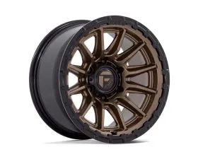 Fuel FC866 Piston Wheel 22x9.5 6x139.7 20mm Matte Bronze w/ Gloss Black Lip