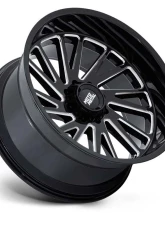Moto Metal MO811 Combat Wheel 22x10 5x127 | 5x5 -18mm Gloss Black Milled                                     - MO811BE22105018N - Image 2