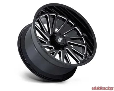 Moto Metal MO811 Combat Wheel 24x12 6x139.7 -44mm Gloss Black Milled - MO811BE24126844N