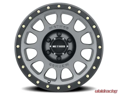Method Race Wheels MR305 NV 17x8.5 6x5.5 25mm Titanium - Matte Black Lip - MR30578560825