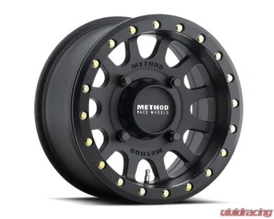 Method Race Wheels MR401 UTV Beadlock 15x7 6x5.5 38mm Matte Black - MR40157060552B
