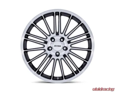 Petrol PE001 P1D Wheel 17x8 5x114.3 40mm Gloss Black w/Machined Face - PE001BD17801240