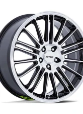 Petrol PE001 P1D Wheel 17x8 5x108 40mm Gloss Black w/Machined Face                                     - PE001BD17804540 - Image 3