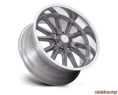 U.S. Mags UC145 Rambler 6 Wheel 20x8 6x139.7 1mm Matte Gunmetal w/Diamond Cut Lip - UC145AD20806101