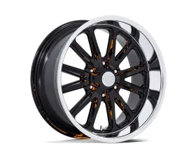 U.S. Mags UC145 Rambler 6 Wheel 20x8 6x139.7 1mm Gloss Black w/Diamond Cut Lip