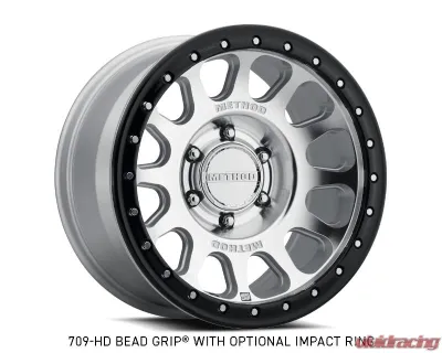 Method Race Wheels MR709 HD Bead Grip 20x9 6x5.5 12 Machined Clear Coat Wheel - MR70929060312H