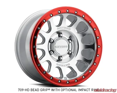 Method Race Wheels MR709 HD Bead Grip 20x9 6x5.5 12 Machined Clear Coat Wheel - MR70929060312H