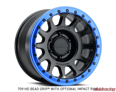 Method Race Wheels MR709 HD Bead Grip 17x8.5 6x135 0 Matte Black Wheel - MR70978516500H