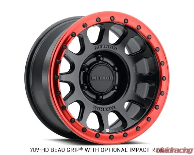 Method Race Wheels MR709 HD Bead Grip 17x8.5 6x135 0 Matte Black Wheel - MR70978516500H