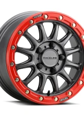 Raceline A14 Alpha Beadlock Gunmetal/Red Wheel 15x7 5x114.3mm +53mm                                     - A14GR-57012+53 - Image 2