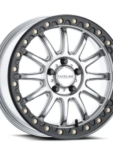 Raceline A14 Alpha Beadlock Silver/Black Wheel 17x7 5x114.3mm +25mm                                     - A14SB-77012+25 - Image 3