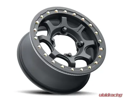 Vision 351BL Flow UTV Wheel 15x6 4x136 51mm Satin Black - 351BL156136SBBR55