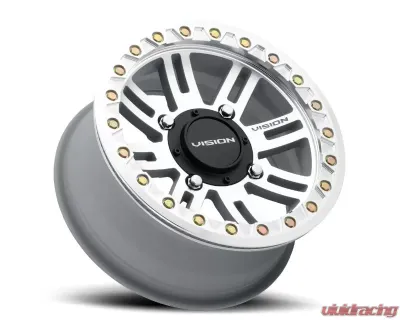 Vision 356BL Manx 2 Beadlock Wheel 15x7 4x156 38mm Machined - 356BL157156ACMFMR54
