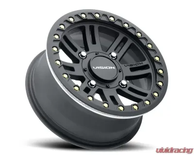 Vision 356BL Manx 2 Beadlock Wheel 15x7 4x136 38mm Satin Black - 356BL157136SBBR54