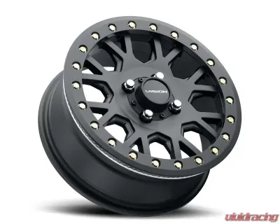 Vision GV8BL Invader Beadlock Wheel 15x6 4x136 38mm Satin Black - GV8BLB156136SB48NCC