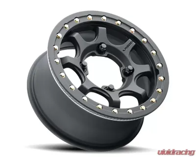 Vision 351BL Flow UTV Wheel 15x7 5x4.5 62mm As-Cast Machined Face Machined Ring/Lip - 351BL157545ACMFMR64