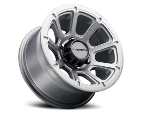 Vision Turbine Wheel 17x8.5 8x165.1 18mm Winter Paint Silver