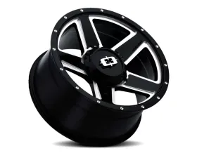 Vision Empire Wheel 15x6 6x139.7 0mm Gloss Black Milled Spokes