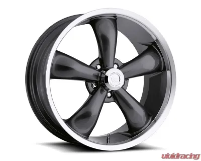 Vision 142 Legend 5 Wheel 20x8.50 5x5 -6mm Gunmetal Machined Lip - 142-2873GM-6