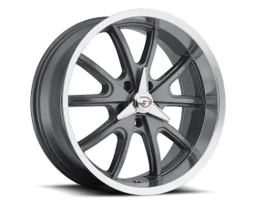Vision 143 Torque Wheel 15x7 5x4.5 -7mm Gunmetal Machined Lip