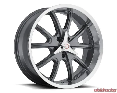Vision 143 Torque Wheel 20x8.50 5x4.5 -6mm Gunmetal Machined Lip - 143-2865GMML-6