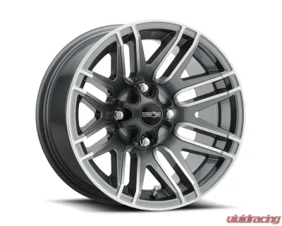 Vision 112 Assault Wheel 14x7 4x110 3mm Gunmetal Machined Face - 112-147110GMMF4