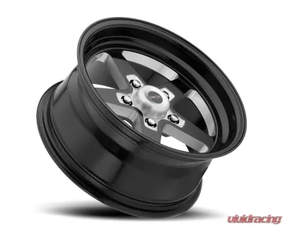 Vision 571 Sport Star II Wheel 15x4 5x4.75 -19mm Gloss Black with Milled Center - 571-5461B-19