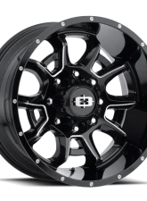 Vision 415 Bomb Wheel 20x12 5x5 -51mm Gloss Black Milled Spoke                                     - 415-20273GBMS-51 - Image 2