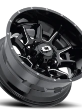 Vision 415 Bomb Wheel 20x12 5x5 -51mm Gloss Black Milled Spoke                                     - 415-20273GBMS-51 - Image 2