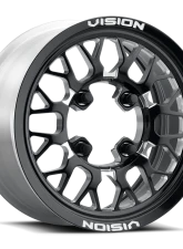 Vision 346 Storm (forged) Wheel 15x7 4x136 38mm Gloss Black Milled Spoke                                     - 346-157136BMS54 - Image 3
