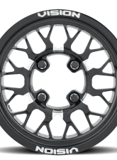 Vision 346 Storm (forged) Wheel 15x7 4x136 38mm Gloss Black Milled Spoke                                     - 346-157136BMS54 - Image 3