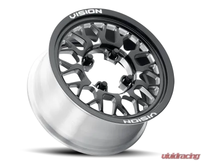 Vision 346 Storm (forged) Wheel 15x7 4x136 38mm Gloss Black Milled Spoke - 346-157136BMS54