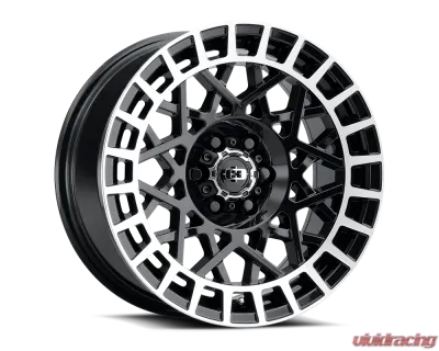 Vision 349 Savage Wheel 18x8 5x4.25 40mm Gloss Black Machined Lip - 349-8831GBML40